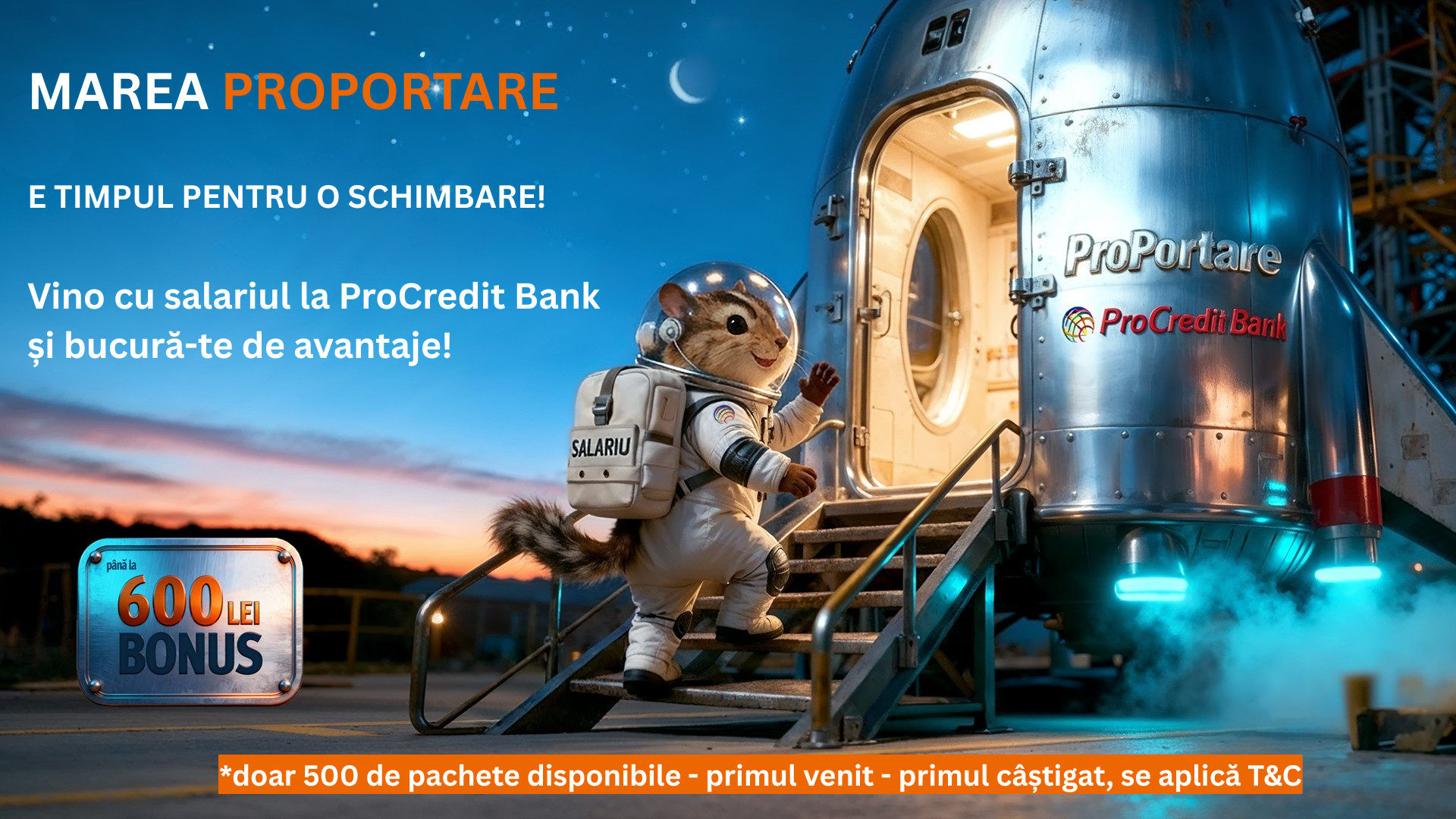 ProCredit Bank lansează „Marea ProPortare” campania care răsplătește curajul de a schimba banca