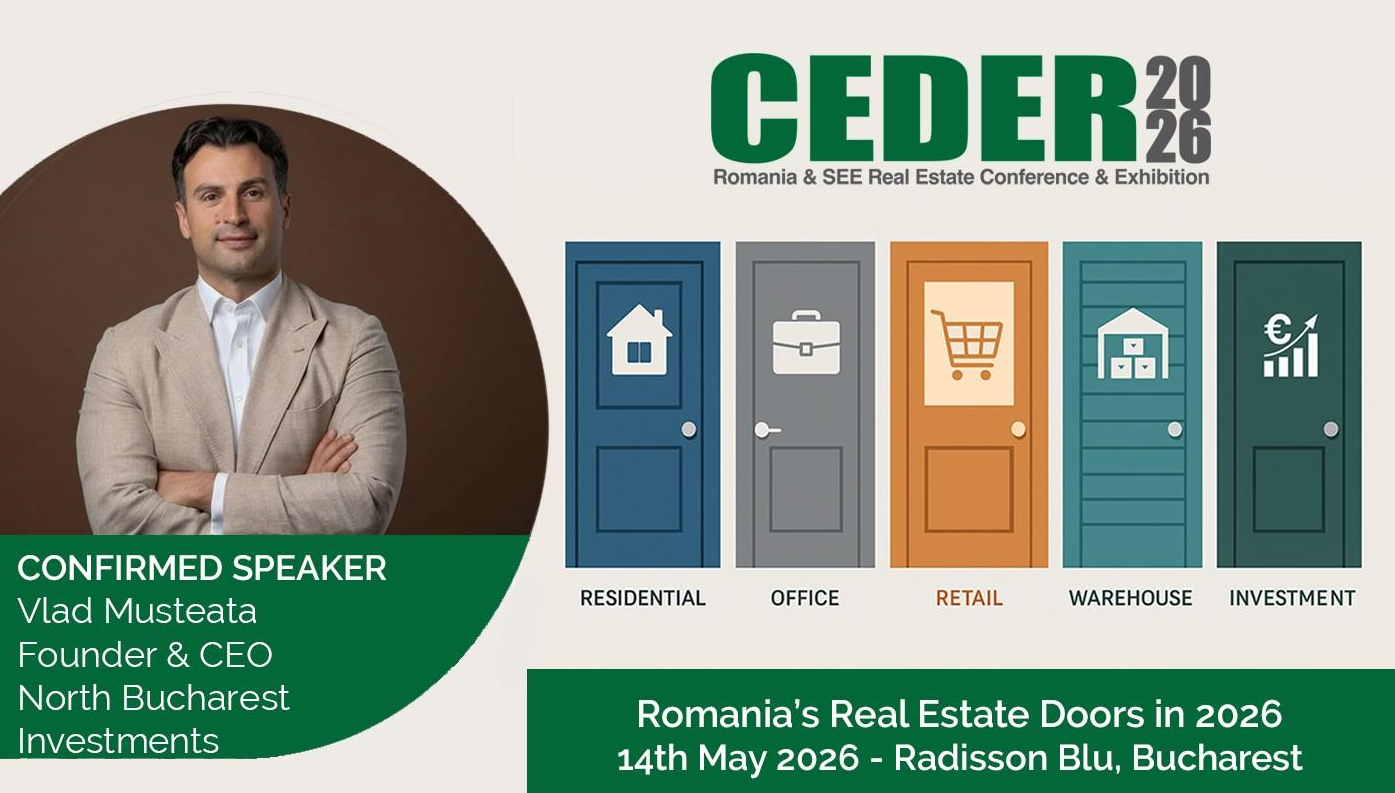 North Bucharest Investments, nominalizare regională în cadrul HOF Awards și prezență strategică la CEDER 2026
